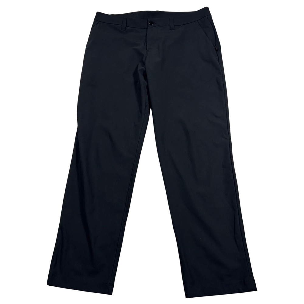 Lululemon Commission Pant Mens 33 Black Warpstreme Slim Technical Chino LM5AR2S